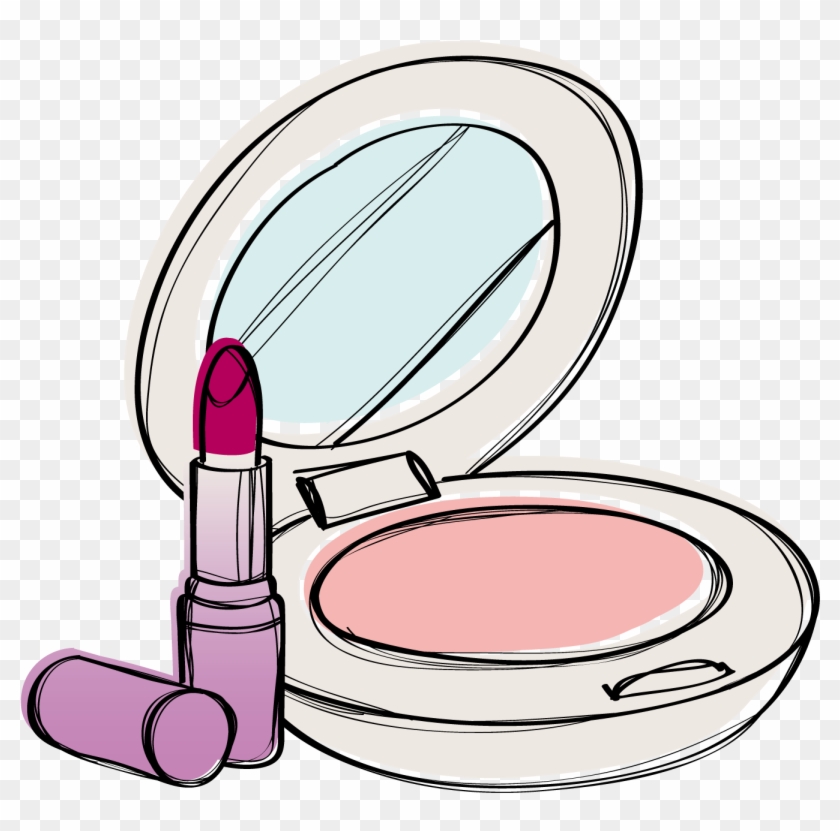 Cosmetics Make-up Lipstick Foundation - Makeup Powder Foundation Clipart #1327406