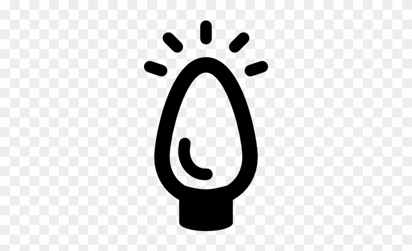 Light Bulb Icon - Christmas Bulb Svg #1327475