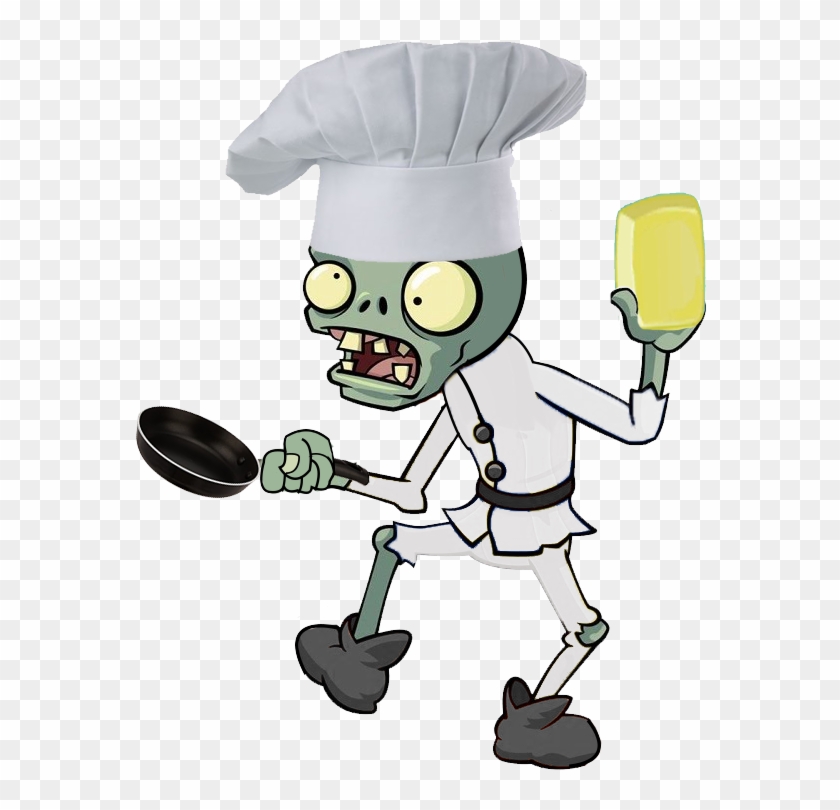 Zombie Chef Holding Pizza Pie Grime Art Royalty Free - Walls 360 Plants Vs Zombies 2 Wall Decal Mummy Zombie #1327488