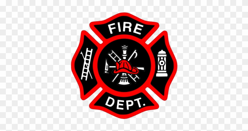 Fireman Bage New Red Hat Cut Free Images At Clker Com - Fire Fighter Logo Png #1327599