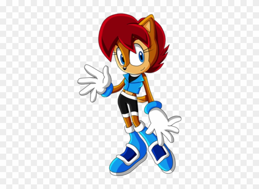 Using Traditional Gags Like Dynamite And Anvils Against - Imagenes De Sally De Sonic X #1327731