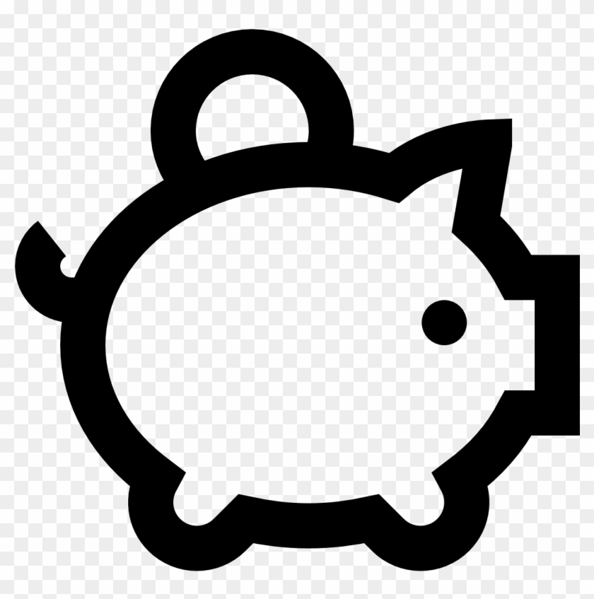 Cartoon Picture Of A Piggy Bank - Pig Money Box Icon #1327792