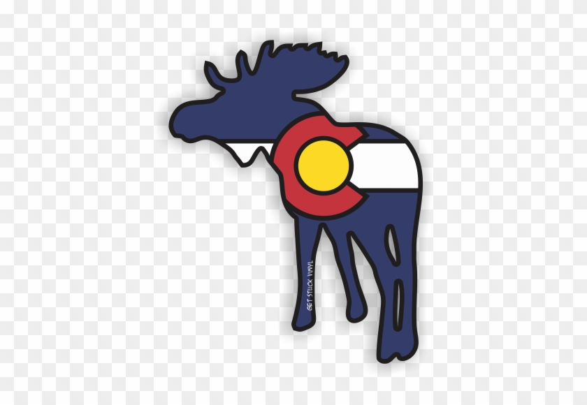 Colorado Moose Sticker - Colorado Moose Sticker #1327869
