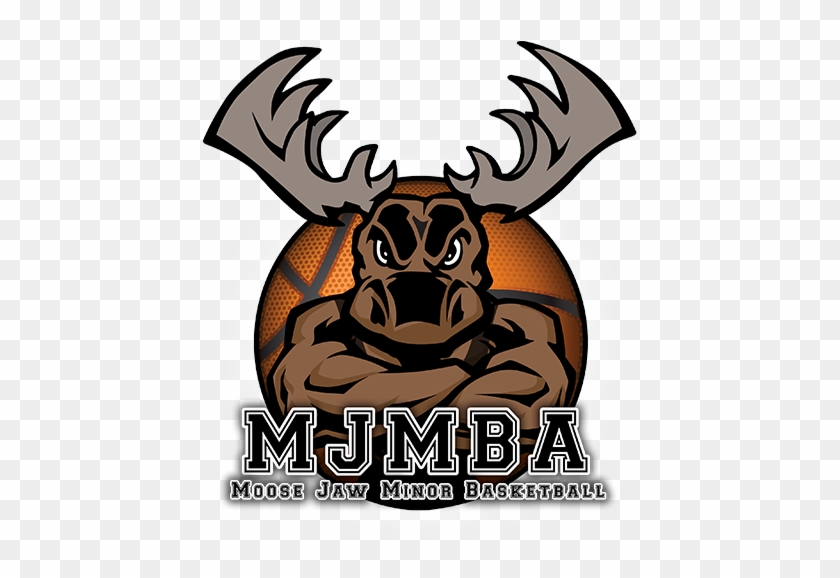 Moose Jaw Minor Basketball - Moose Basketball Logo #1327893