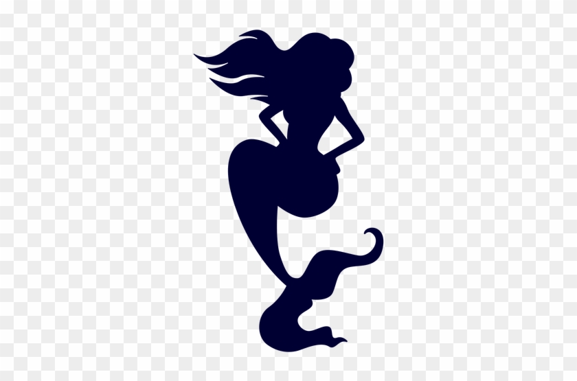Silhouette Mermaid Clip Art - Mermaid Silhouette #1328018