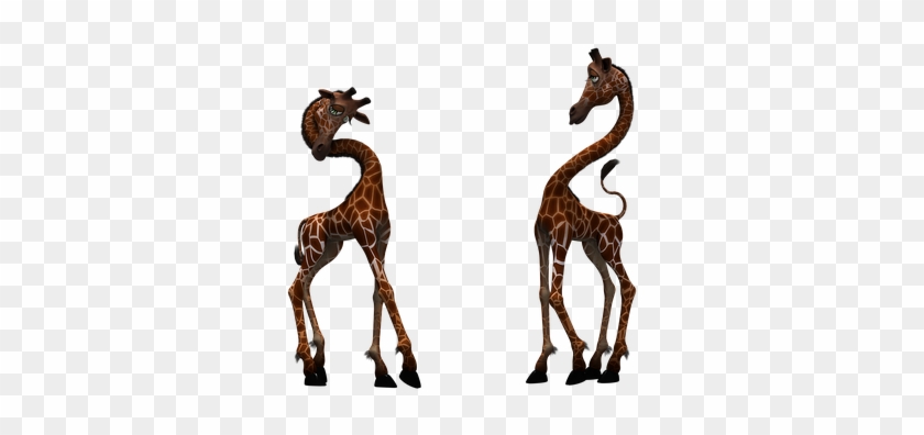 Giraffe Mammal Funny Fantasy Digital Art I - Giraffe #1328045