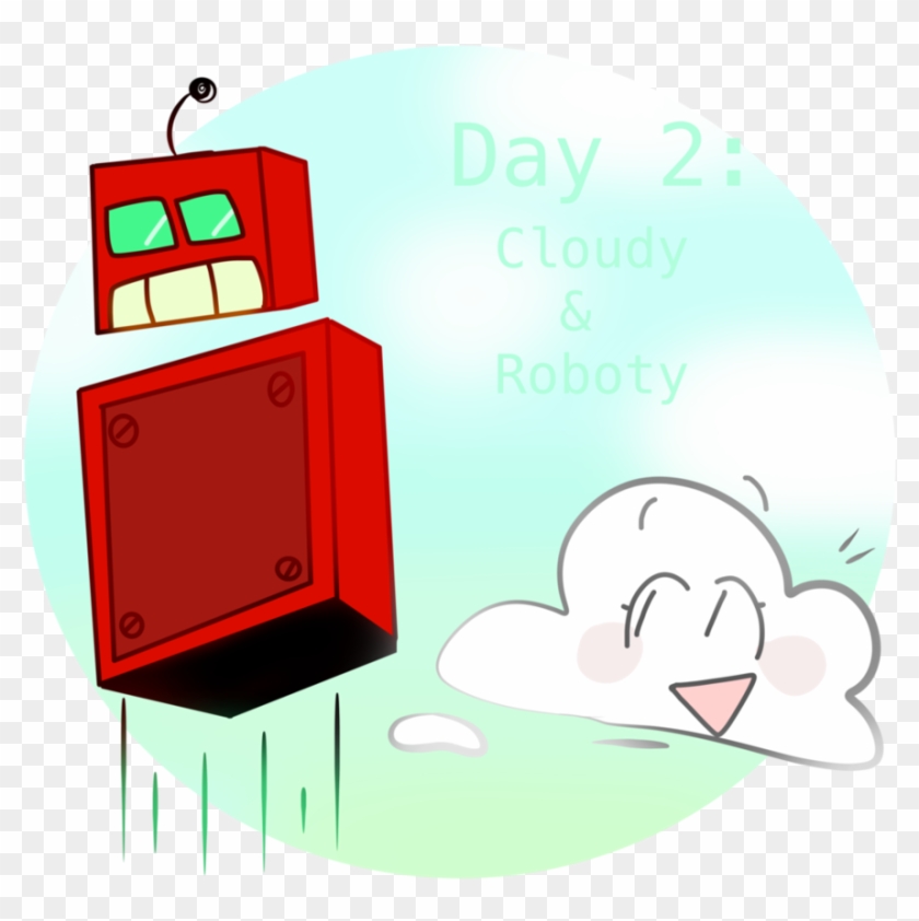 Bfb Month Day 2 By Sobersundae - Bfb Roboty And Cloudy #1328071