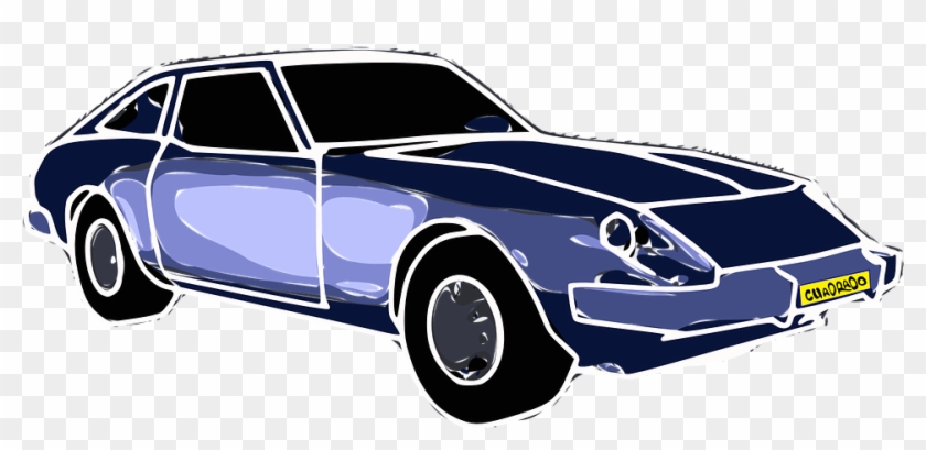 Blue Sports Car Clipart #1328076