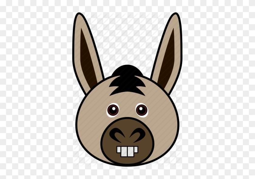 Donkey Clipart Donkey Face - Cartoon Donkey Face Cute #1328090