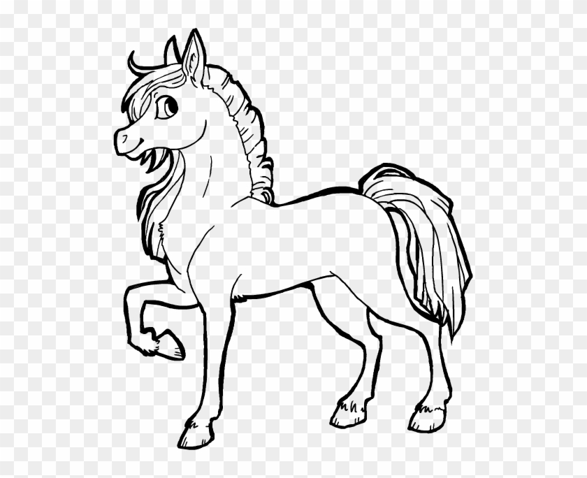 Free Horse Lineart By Griffsnuff On Clipart Library - Cute Drawings Of Horses #1328232