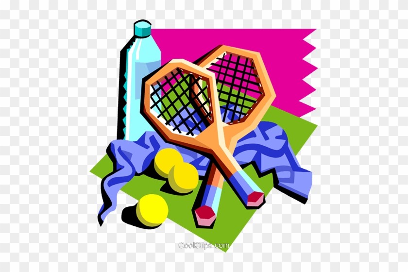 Tennis Rackets With Water Bottle, Etc - Tennis Rackets With Water Bottle, Etc #1328243