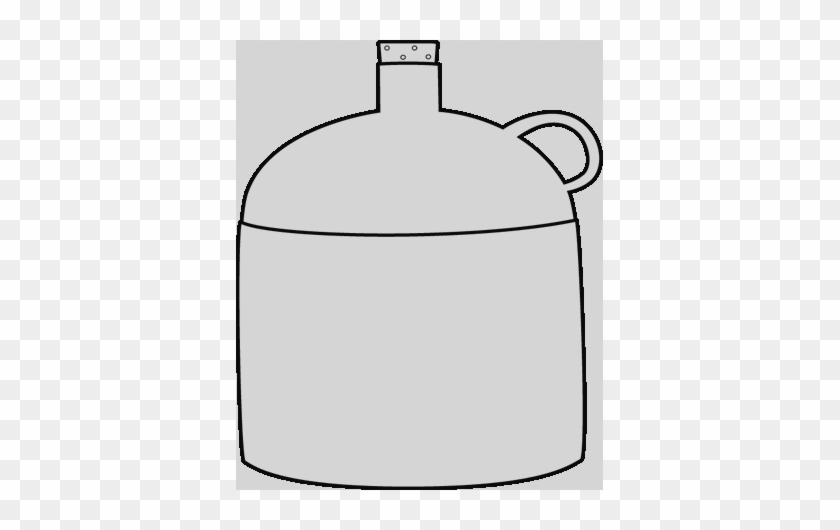 Water Bottle Clipart Black And White Jug Clip Art - Water Bottle Clipart Black And White Jug Clip Art #1328245