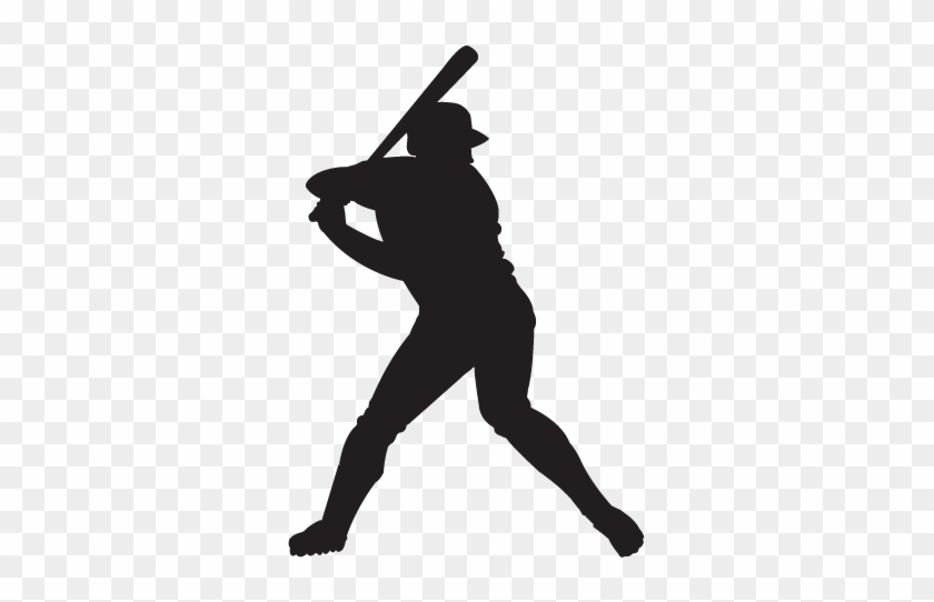 Baseball Player Clipart Free - Baseball Player Black And White #1328299