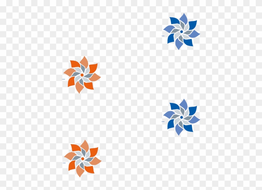 Pinwheels Orange Blue - Pinwheels Orange Blue #1328334