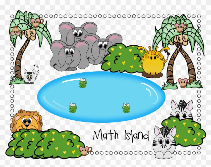 Math Island Problem Solving-students Use The Island - Cartoon #1328436