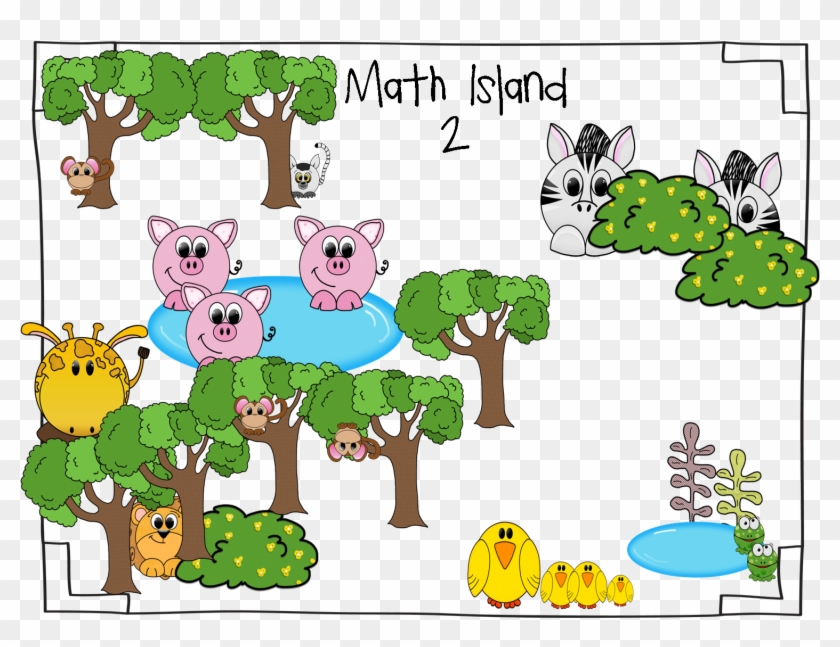 Math Island Problem Solving-students Use The Island - Clip Art #1328438