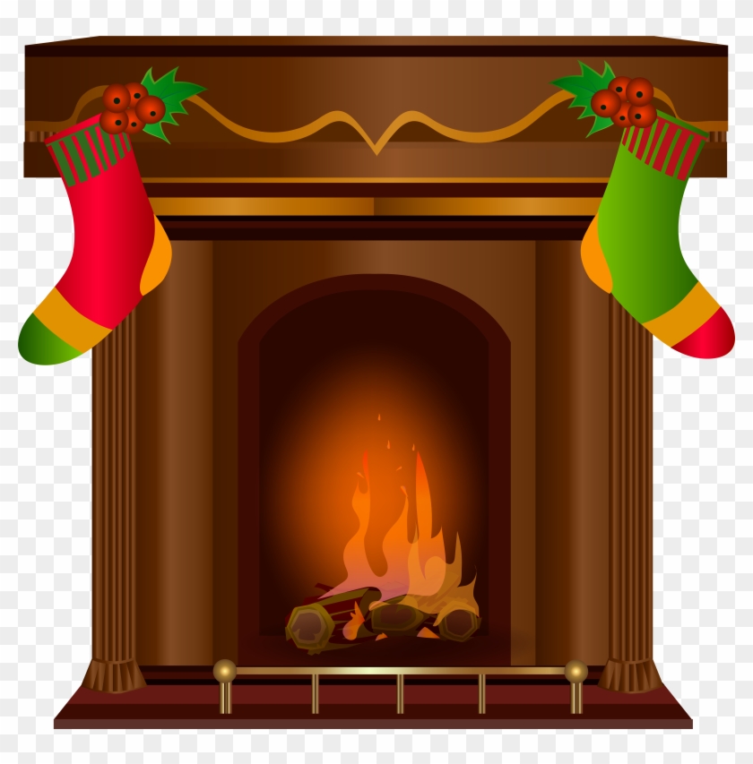 Christmas Fireplace Transparent Png Clip Art - Christmas Fireplace Transparent Png Clip Art #1328462