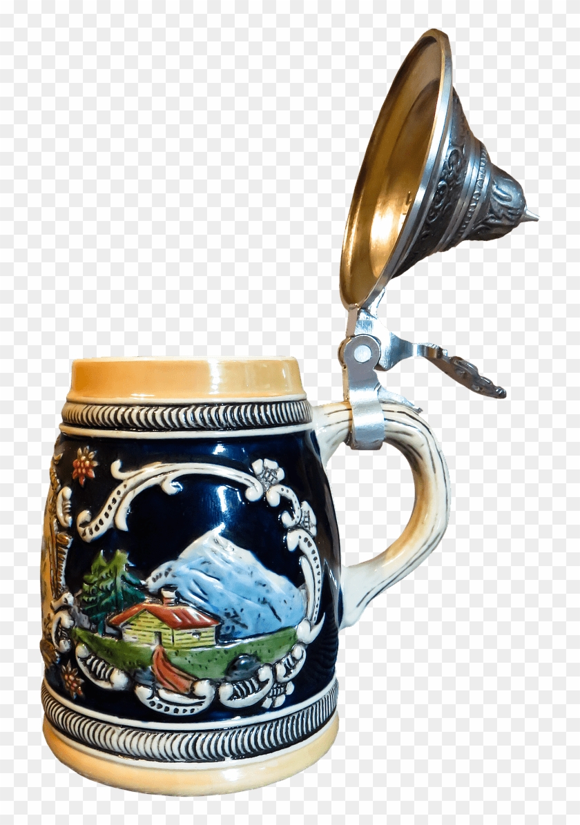 Beer Mug Mountain Decoration - Chope De Biere Avec Un Couvercle #1328480