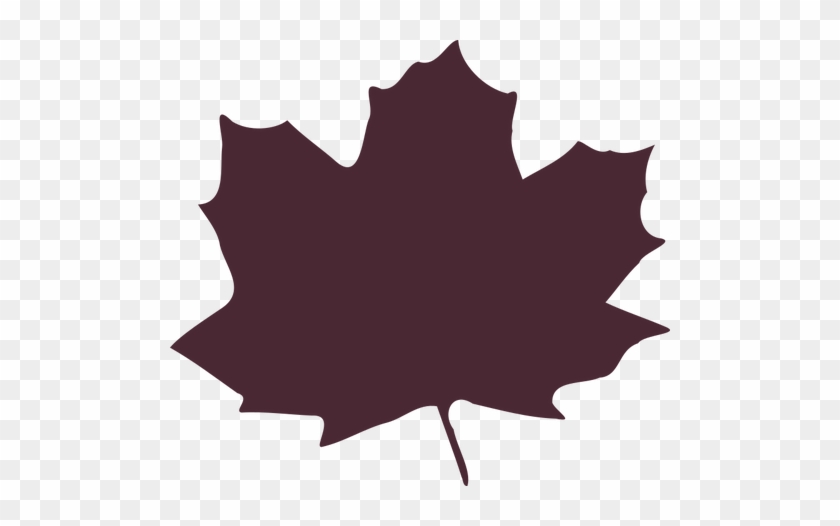 Maple Leaf Clipart Public Domain - Cartoon Leaves Silhouette #1328645
