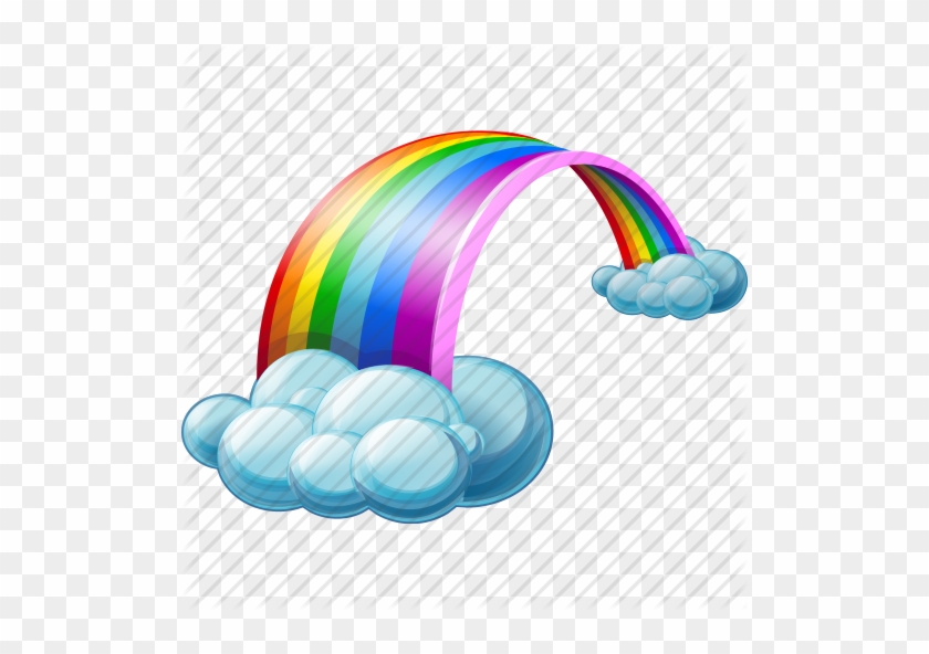 Rainbow And Clouds - Rainbow Transparent Background #1328697