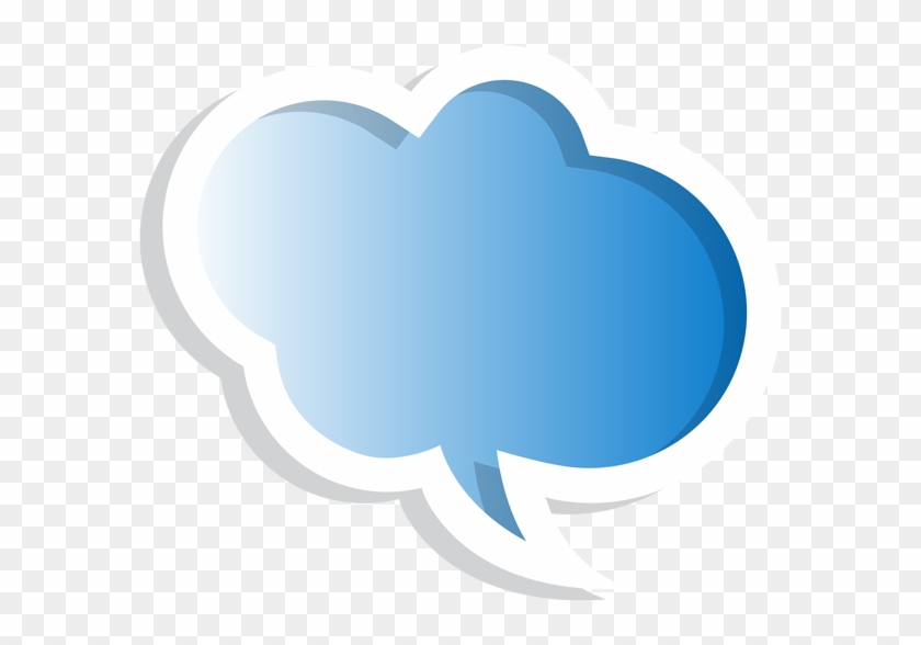 Clipart Of Clouds, Bubble And 2 Cloud - Heart #1328744
