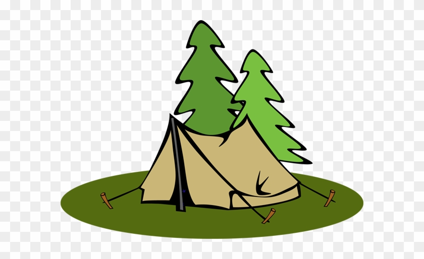 Tent Clip Art Brown Tents Clipartcow - Camping Coloring Sheet #1328790