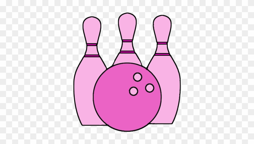 Bowling Clipart Pink - Ten Pin Bowling Clip Art #1328856