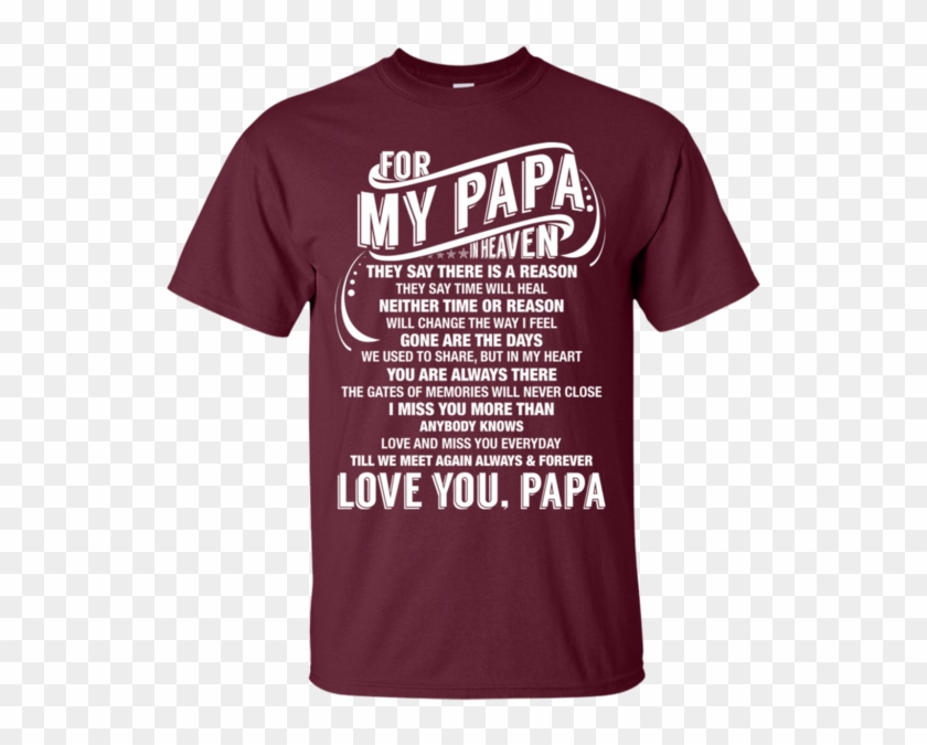 Dad Shirt- For My Dad In Heaven Shirt - (2x, Smoke #1328874