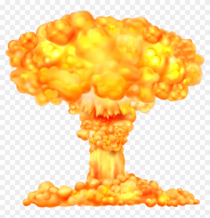 Fire Explosion Transparent Png Clip Art Image - Mushroom Cloud Explosion Png #1328904