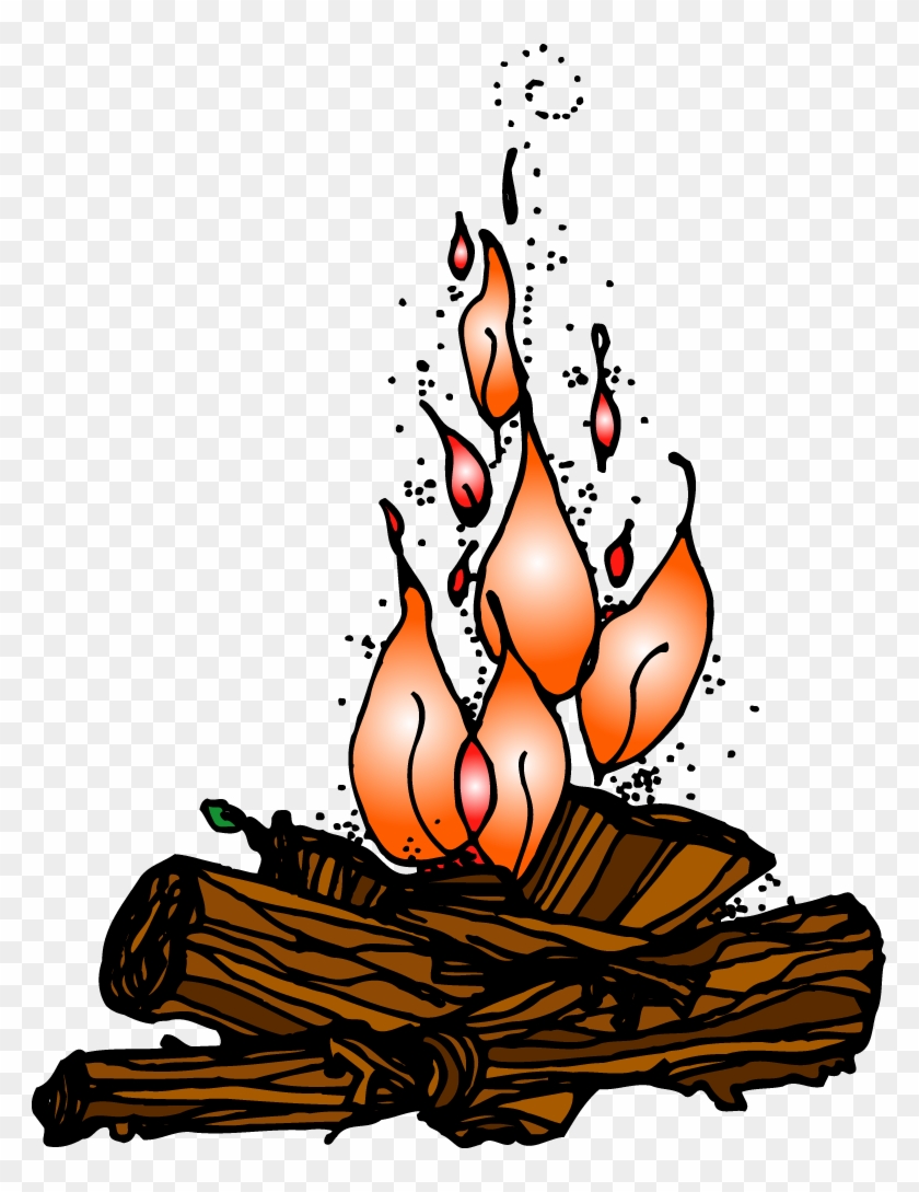 Camp Fire Clipart Camp Food - Campfire #1328934