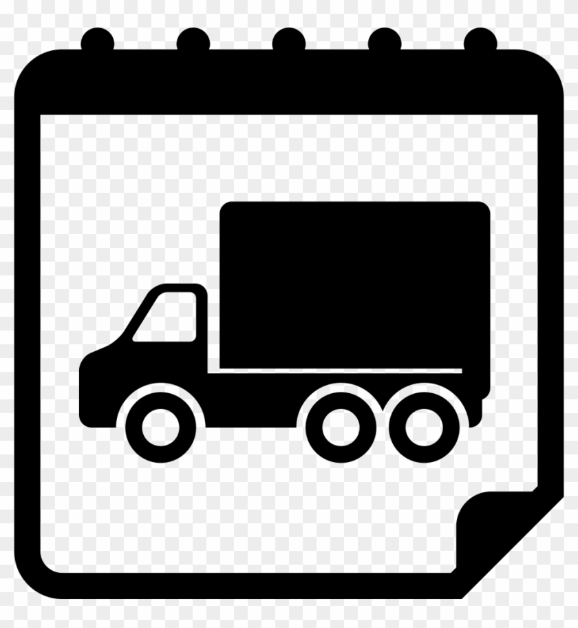 Moving Truck On Reminder Calendar Page Comments - Sunday Calendar Png #1328967