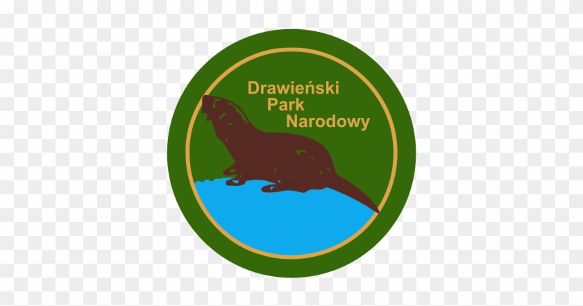 Park Logo With European Otter - Drawa National Park #1329136