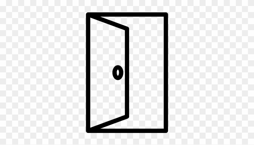Open Door Vector - Open Door Icon #1329212