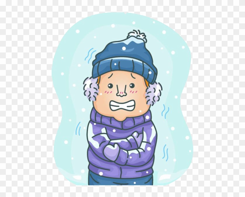 Shivering Common Cold Chills Clip Art - Person Shivering #1329229