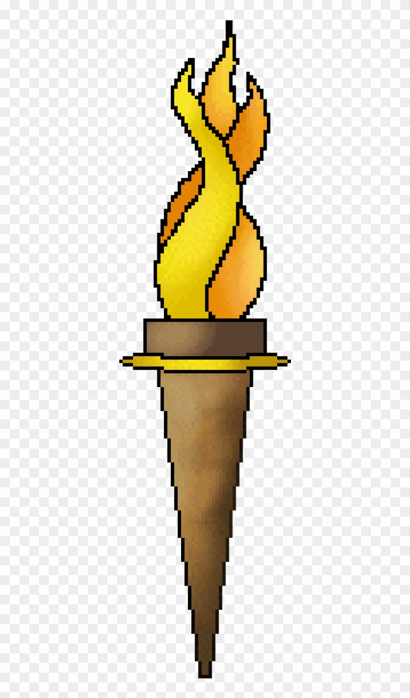 Logo Gold Torch Flame - Olympic Torch Clipart Transparent #1329254