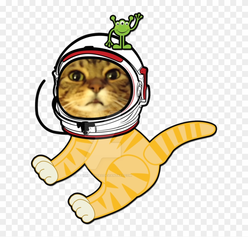 Кот космонавт рисунок