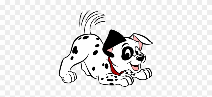 Puppy Clipart Animated - Dalmatian Fire Dog Cartoon #1329445