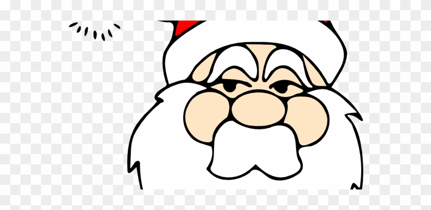 Tremendous Santa Claus Face Patterns Clipart Pencil - Christmas Santa Claus Vector #1329458