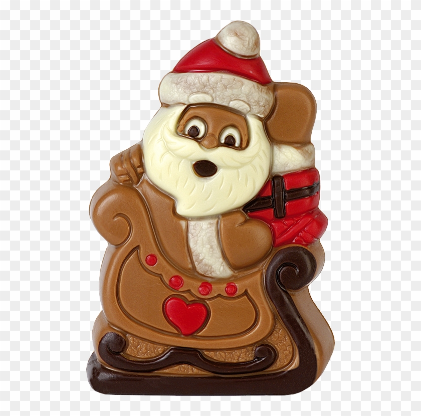 Santa Claus With Sleigh - Gingerbread #1329540