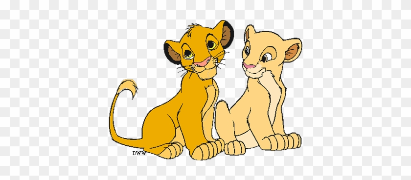 Lk Clipart 136 - Lion King Simba And Nala #1329552