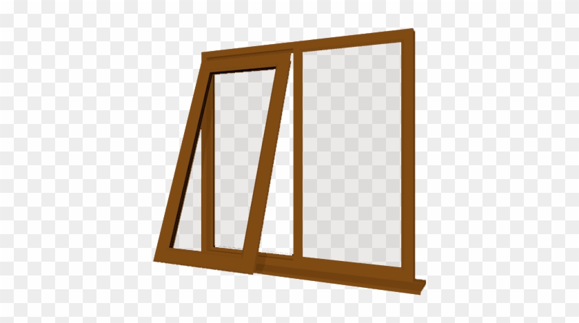 Light Oak Upvc Window - Window #1329596