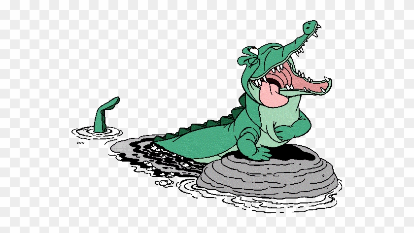 Crocodile Clipart Tick Tock - Tick Tock Crocodile Clipart #1329671
