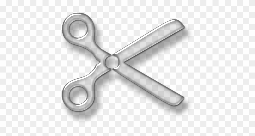 Pin Open Scissors Clipart - Scissors Icon White Png #1329742