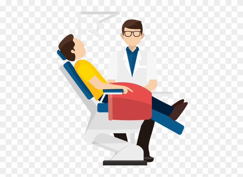 Teeth Checkup - Doctor Patient Vector Png #1329754