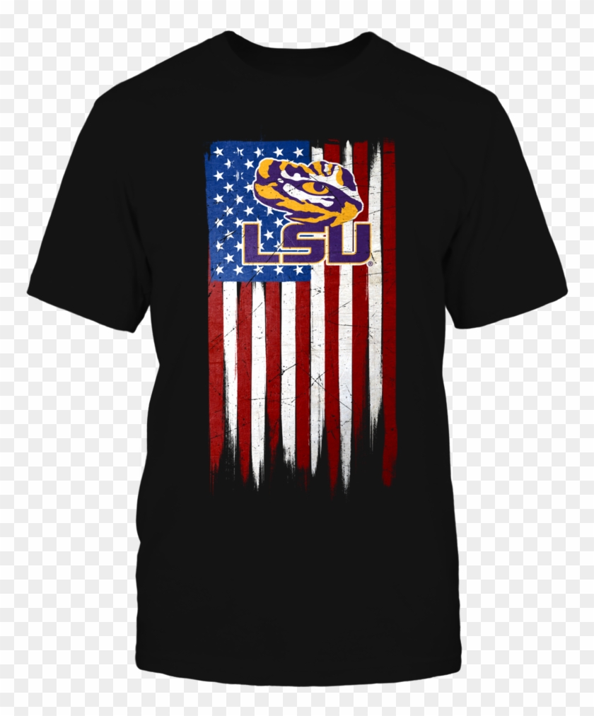 Grunge American Flag - Lsu Eye Of The Tiger #1329767