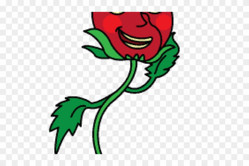 Cartoon Rose - Draw A Rose With A Face #1329852