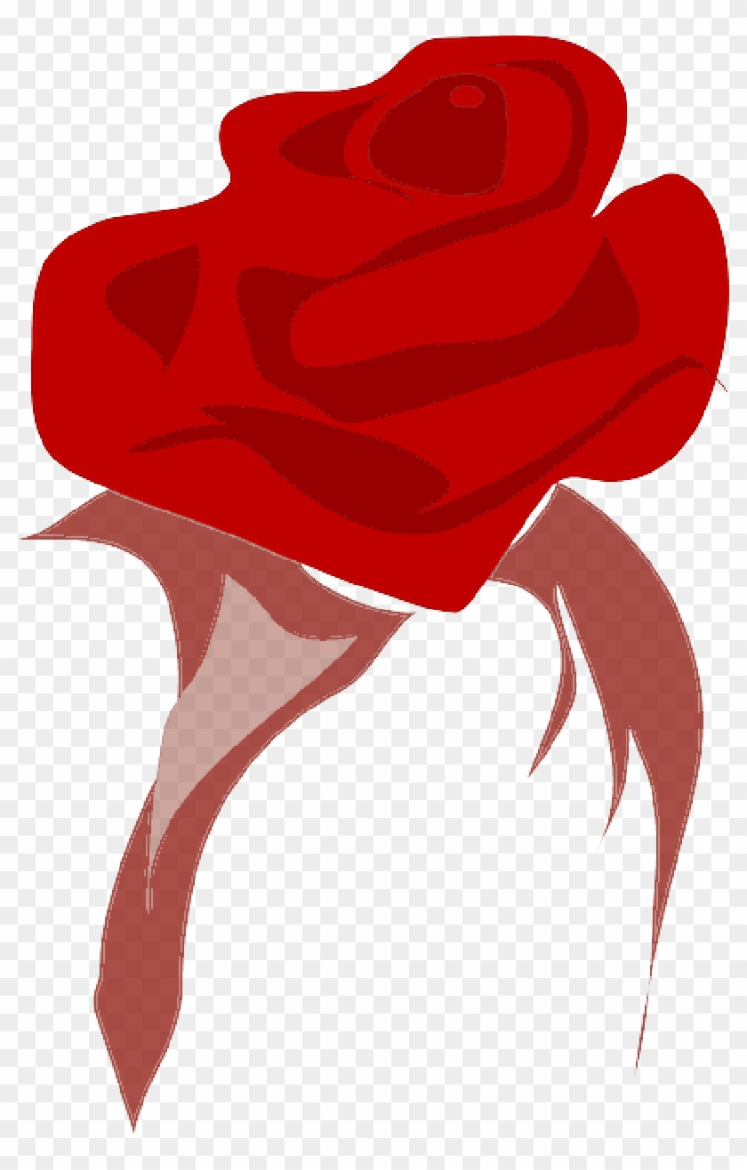 Tribal, Flower, Cartoon, Heart, Love, Rose, - Clip Art Rosa #1329859