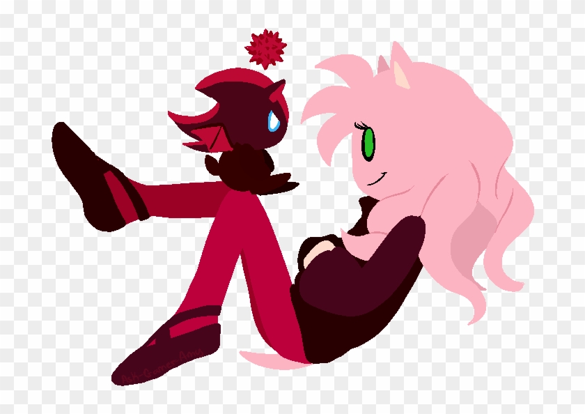 Amy And Shadow Chao - Chao Amy Rose #1329891