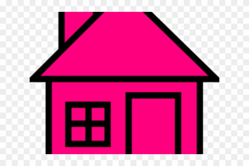 House Pink Cliparts - House Clip Art Black And White Transparent #1329923