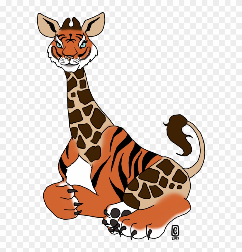 Tiger-giraffe Adoptable [closed] By Styxlady - Tiger Mixed With A Giraffe #1330005